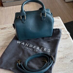 Wanderers Teal Handbag - beautiful! Sold with detachable shoulder strap.